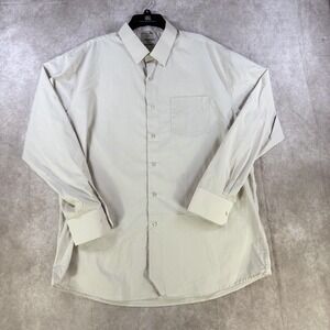 Berlioni Italy Dress Shirt Men‎ 2XL 18/18.5 Gray Formal Wedding Classic Business